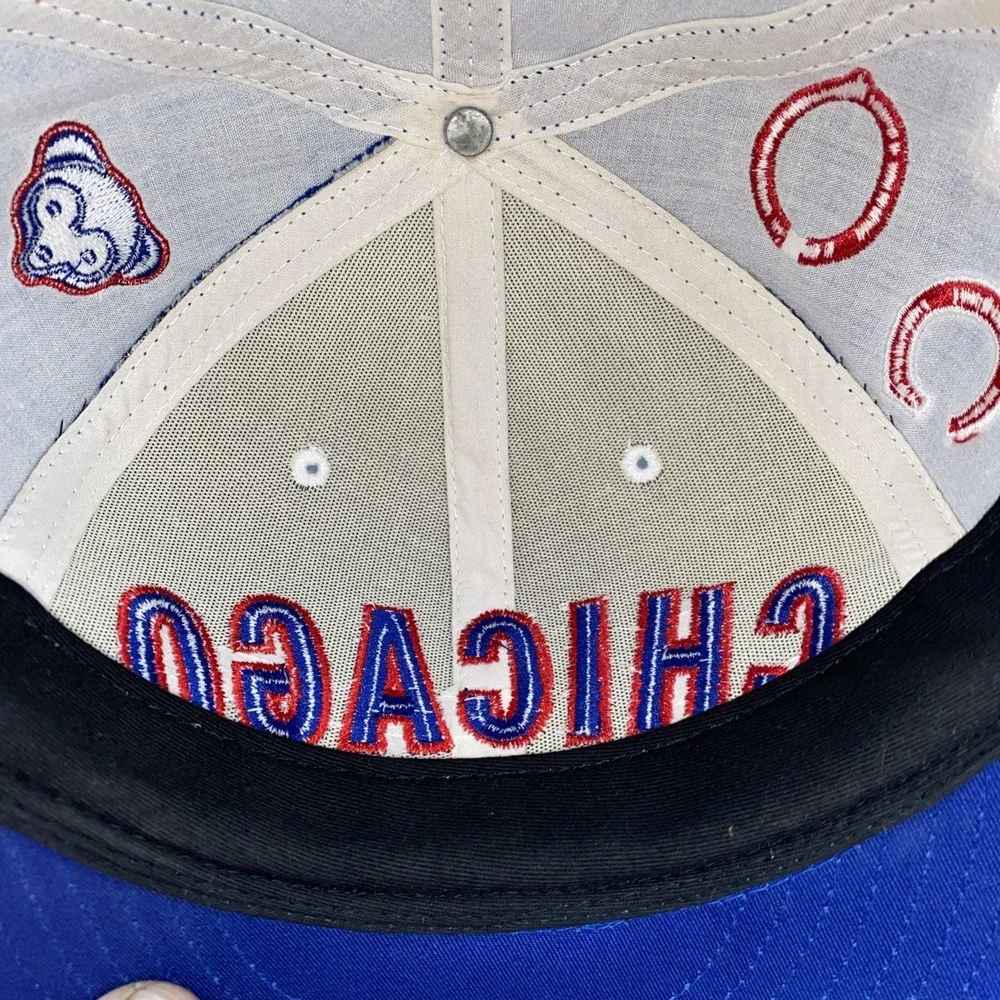 Chicago Cubs Hat Lot.   Fitted 7 1/8‎ Wool Cap Allover ++2 More Cubs Hats